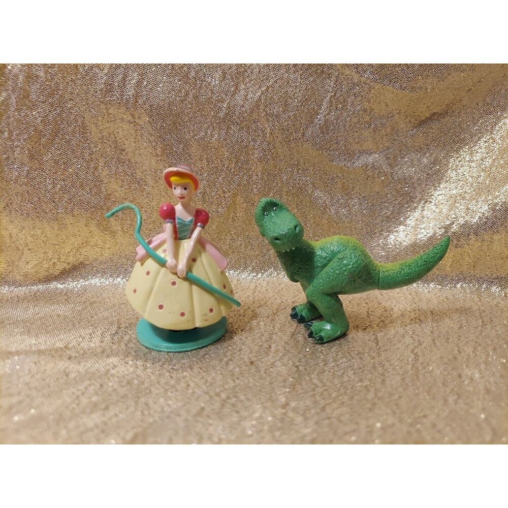 Toy Story Bo Peep And Rex Dinosaur Cake Toppers PVC Figures 2.75"